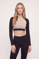 Mae Color Block Crop Top