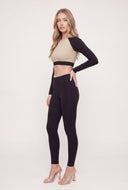 Mae Color Block Crop Top