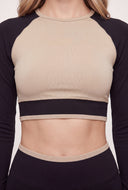 Mae Color Block Crop Top