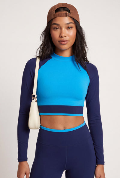 Mae Color Block Crop Top