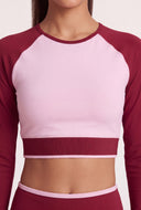 Mae Color Block Crop Top