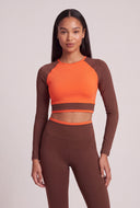 Mae Color Block Crop Top