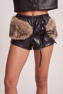 Natalia Vegan Leather Hot Pants