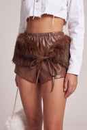 Natalia Vegan Leather Hot Pants