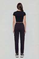 High Waist Fleece Cargo Sweatpants