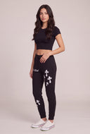 Cross Graphic Drawstring Sweatpants