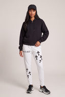 Cross Graphic Drawstring Sweatpants