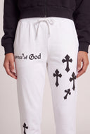 Cross Graphic Drawstring Sweatpants