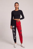 Graffiti Color Block Joggers