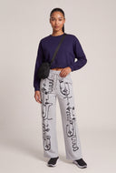 Abstract Drawstring Sweatpants