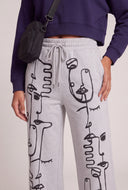 Abstract Drawstring Sweatpants