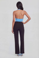 High-Waist Pintuck Dress Pants