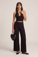 Pleated Wide Leg Pants