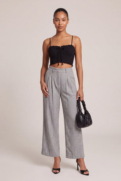 Herringbone Wide Leg Pants