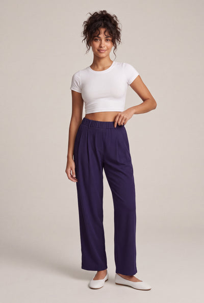 Pull On Wide Leg Pants