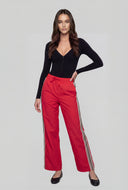 Striped Side Drawstring Track Pants
