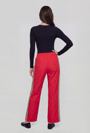 Striped Side Drawstring Track Pants