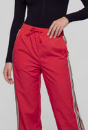 Striped Side Drawstring Track Pants