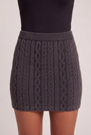 Cable Mini Skirt