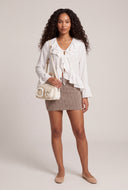 Cable Mini Skirt