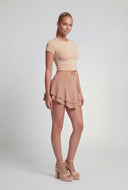 Double Tiered Mini Skirt