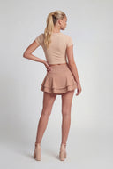 Double Tiered Mini Skirt