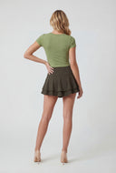 Double Tiered Mini Skirt