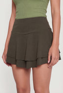 Double Tiered Mini Skirt