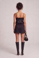 Faux Suede Mini Skirt
