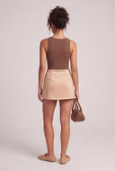 Faux Suede Mini Skirt