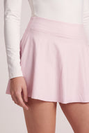 Vegan Leather High Waist Skort