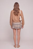 Plaid Pleated Skort