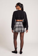Plaid Pleated Skort