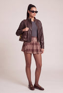 Plaid Pleated Skort