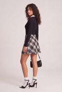 Odette Flannel Mini Skort