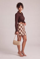 Odette Flannel Mini Skort