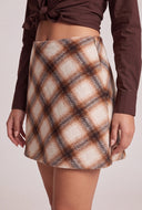 Odette Flannel Mini Skort