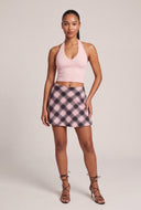 Odette Flannel Mini Skort
