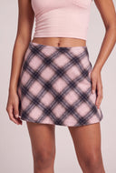 Odette Flannel Mini Skort
