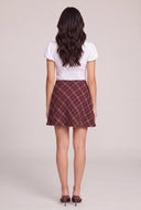 Odette Flannel Mini Skort