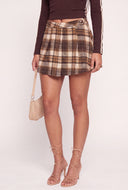 Plaid Mini Skort