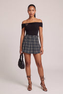 Plaid Mini Skort