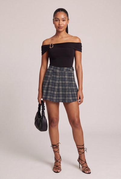 Plaid Mini Skort