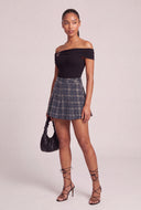 Plaid Mini Skort