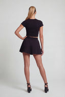 Maren Pleated High Waisted Skort