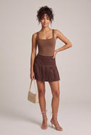 Pleated Mini Skirt