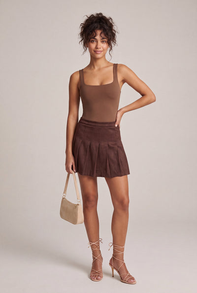 Pleated Mini Skirt