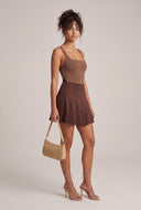 Pleated Mini Skirt