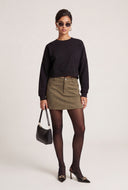 Genevieve Faux Suede Mini Skirt