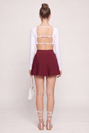 Pleated Tennis Skort